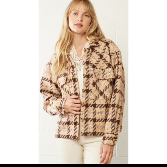NWT Entro plaid oversized jacket - Picture 5 of 12